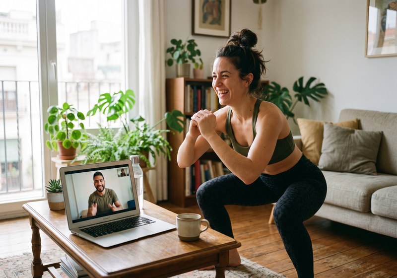 Sesión online con entrenador